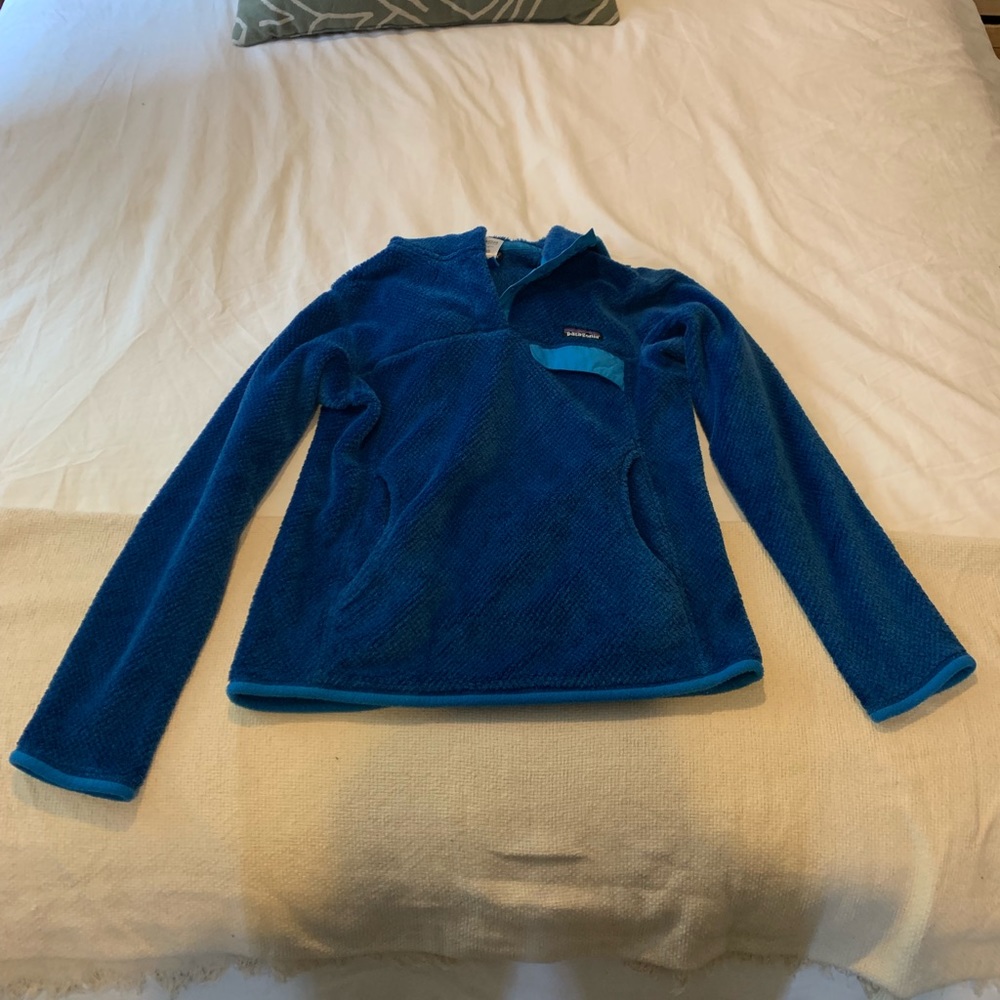 Blue Patagonia Hooded Pullover